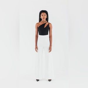 Chloe & Kristyn XS Monica Black Bodysuit One Shoulder